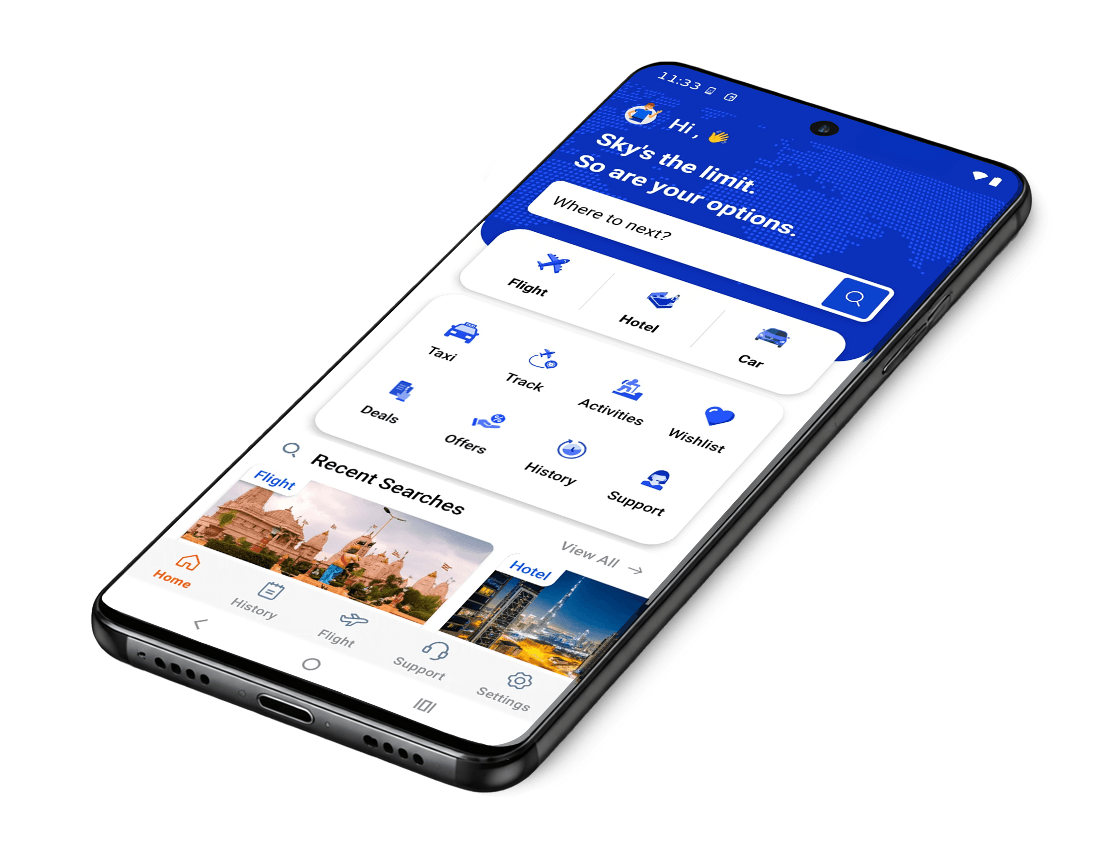 FareFirst app preview on phone