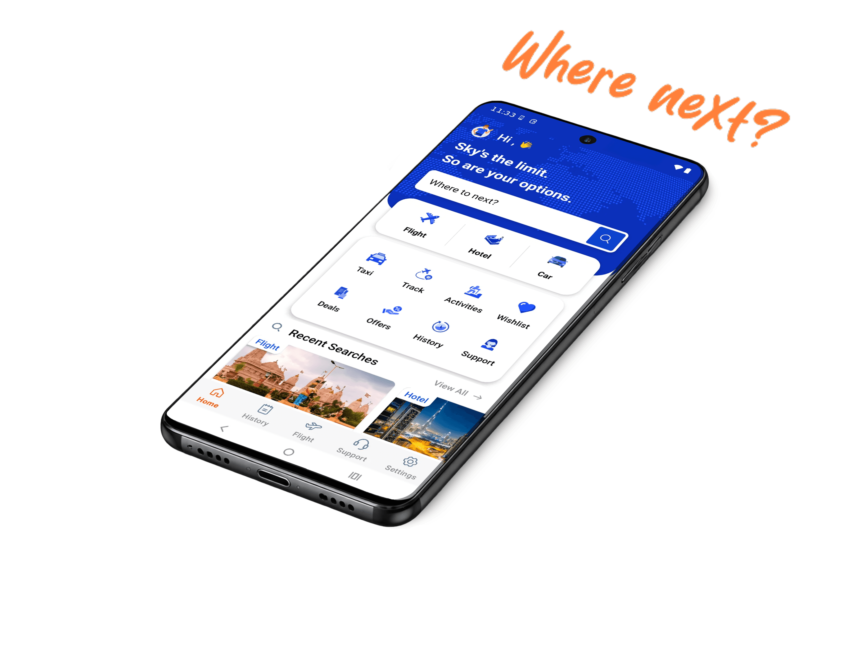 FareFirst app preview on phone